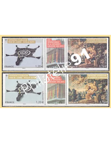 Variété sur n° 4999 à 5000, Paire, Diptique, collection timbres France