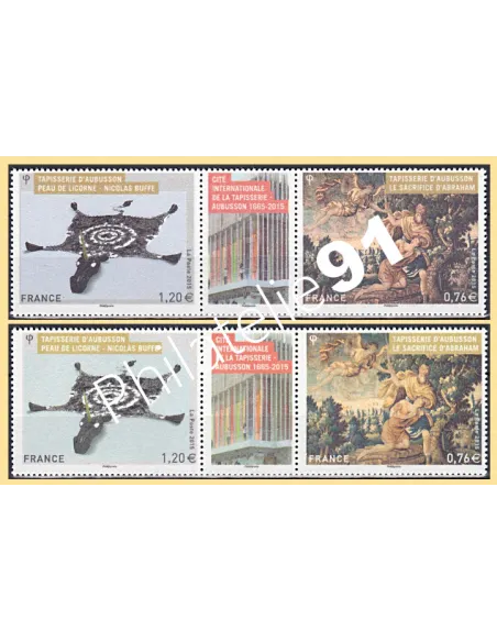 Variété sur n° 4999 à 5000, Paire, Diptique, collection timbres France
