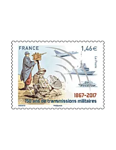 Timbren° 5172, 150 ans de Transmissions militaires 1867-2017, timbres France