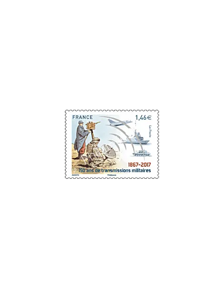 Timbren° 5172, 150 ans de Transmissions militaires 1867-2017, timbres France