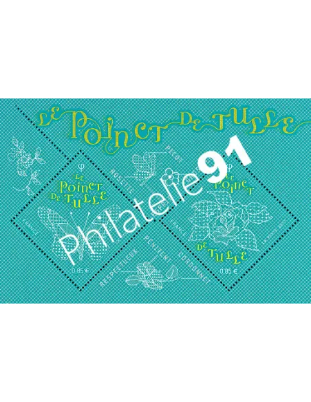 Bloc Le Poinct de Tulle, timbres France
