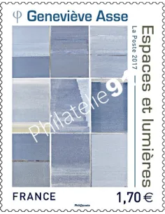 Timbre n° 5189, Geneviève Asse -  Espace et Lumières, timbres France
