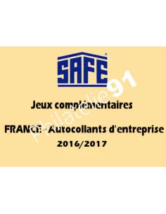 Jeu SAFE-dual France timbres autocollants 2017, matériel philatélique