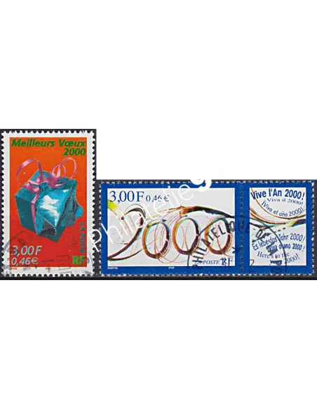 Timbre n° 3290 à 3291 oblitéré, Collection timbres France