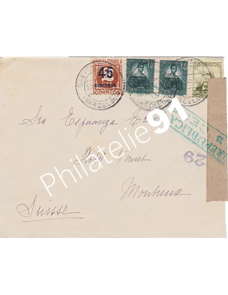 Tous Pays,lettre de censure militaire, Collection lettres Europe