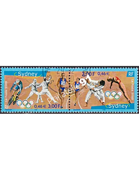 Timbre n° 3340A oblitéré, Timbres en Paire, Collection timbres France