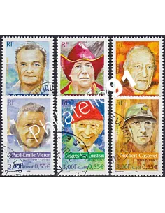Timbre n° 3342 à 3347  oblitéré, Collection timbres France