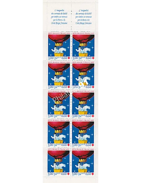 Carnet Croix-Rouge n° 2045, collection timbres France