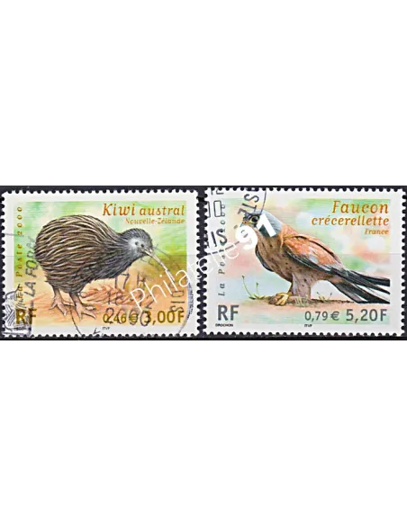 Timbre n° 3360 à 3361  oblitéré, Collection timbres France