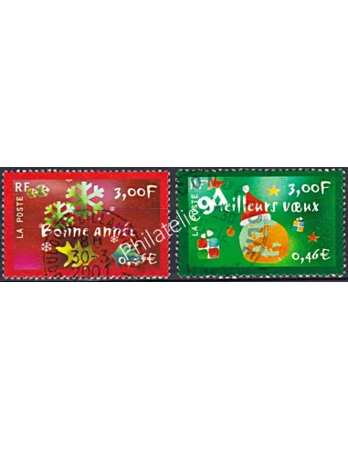 Timbre n° 3363 à 3364 oblitéré, collection timbres France