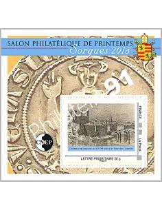 blocs CNEP n°77, Salon philatélique de Printemps - Sorgues 2018, timbres France