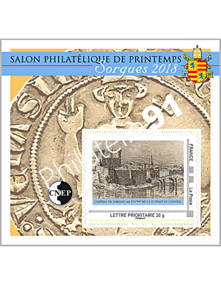 blocs CNEP n°77, Salon philatélique de Printemps - Sorgues 2018, timbres France