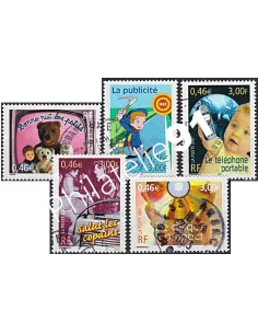 Timbre n° 3372 à 3376  oblitéré, Collection timbres France