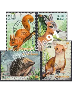 Timbre n° 3381 à 3384  oblitéré, Collection timbres France
