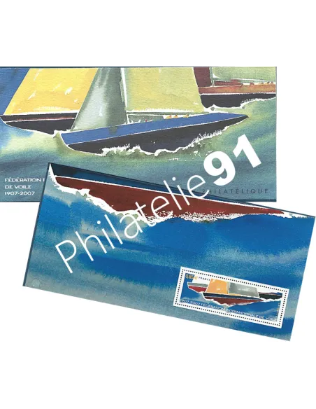 Souvenir philatélique n° 23 - VOILIERS EN COMPETITION, timbres France