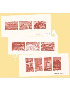 Gravures des timbres  n°3814 à 3823 - Collection timbres France