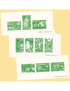 Gravures des timbres  n°3767 à 3776 - Collection timbres France