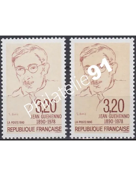 Variété sur timbre n° 2641, collection timbres France