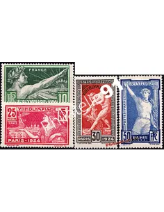 Timbres de France n° 183 à 186 - Jeux olympiques de Paris