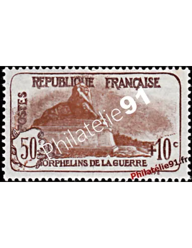 Timbre de France n° 230, Au profit des Orphelins, timbres de France