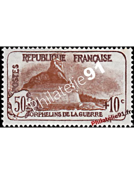 Timbre de France n° 230, Au profit des Orphelins, timbres de France