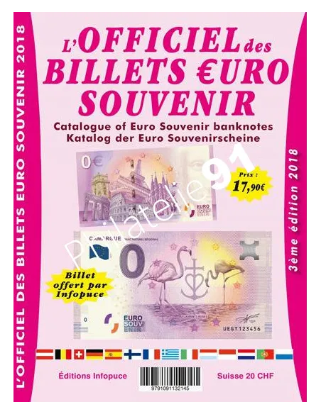 Officiel des Billets Euro Souvenir 2018, catalogue numismatique