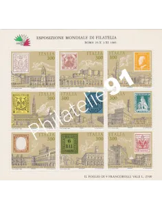 Italie, BF n° 1,Timbre sur Timbre,collection timbres Europe