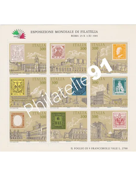 Italie, BF n° 1,Timbre sur Timbre,collection timbres Europe