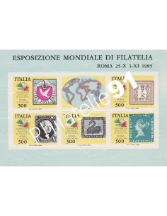 Italie, BF n° 2,Timbre sur Timbre,collection timbres Europe