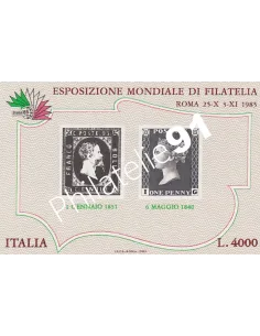 Italie, BF n° 3,Timbre sur Timbre,collection timbres Europe