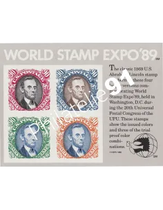 Etats-Unis, BF n° 20,Timbre sur Timbre,collection timbres Europe