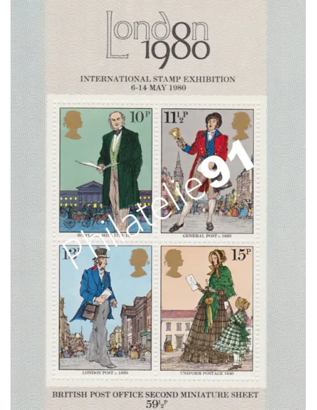 Grande-Bretagne, BF n° 2,collection timbres Europe
