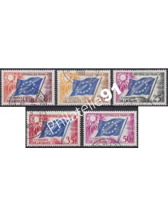 Timbre de Service n° 17 à 21, Collection timbres France