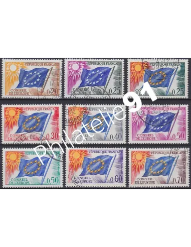 Timbre de Service n° 27 à 35, Collection timbres France