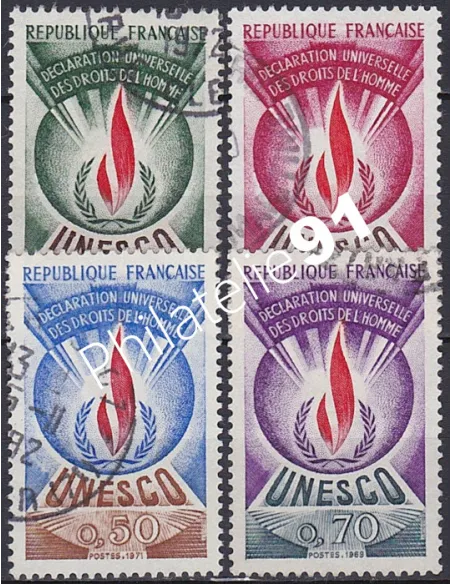 Timbre de Service n° 39 à 42, Collection timbres France