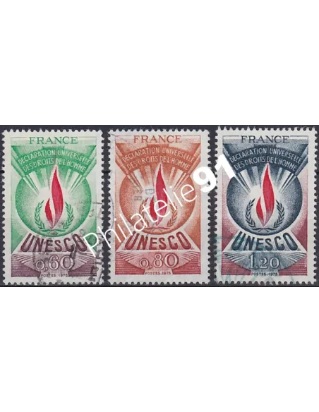 Timbre de Service n° 43 à 45, Collection timbres France