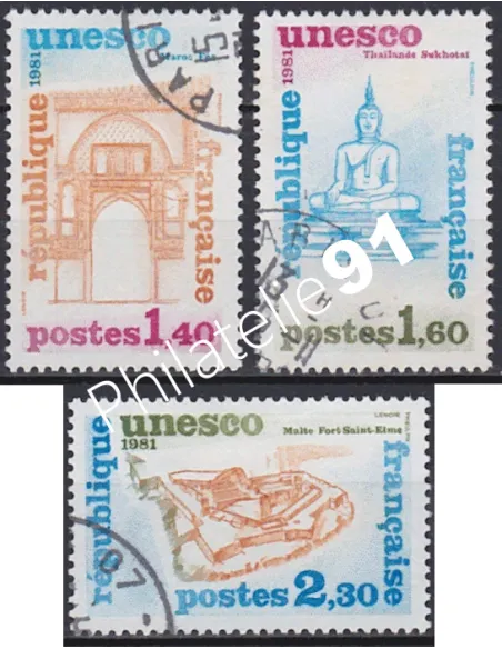 Timbre de Service n° 68 à 70, Collection timbres France