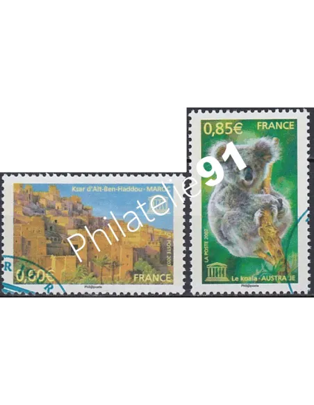 Timbre de Service n° 138 à 139, Collection timbres France
