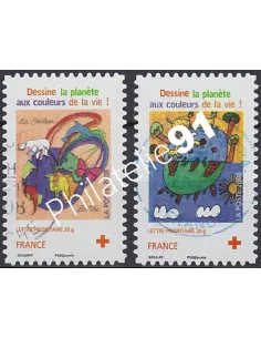 Timbre n° 4306 à 4307 oblitéré, Collection timbres France
