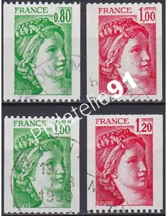 Timbre n° 1980 à 1981B oblitéré - collection timbres France