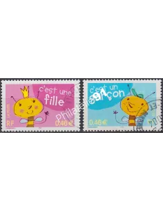Timbre n° 3463 à 3464 oblitéré, Collection timbres France