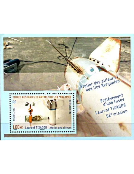 Timbres TAAF F683, Atelier des ailleurs aux îles Kerguelen, timbres DOM TOM
