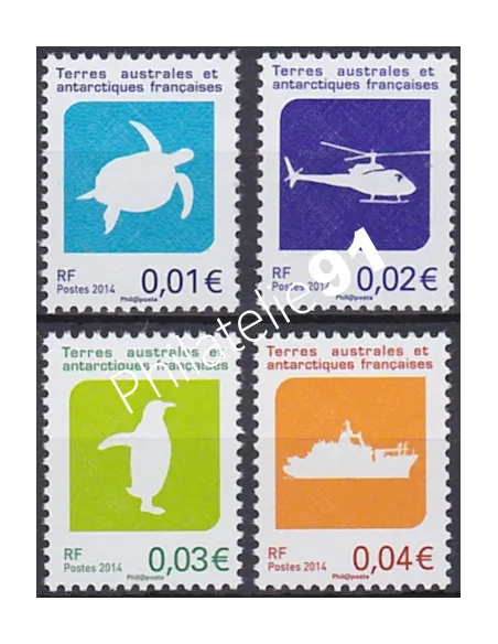 Timbres TAAF n° 705 à 708, collection timbres Dom-Tom
