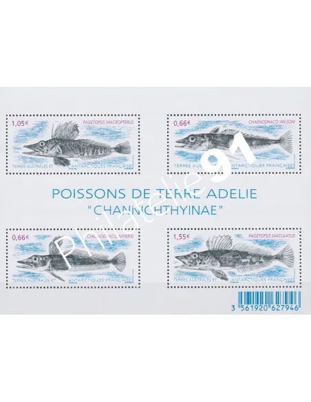Timbres TAAF n° 732 à 735, Feuille F710, collection timbres Dom-Tom