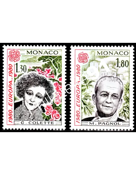 MONACO - n° 1224 et 1225 - EUROPA - 1980 - Pers. célèbres