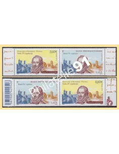 Émission commune, France-Andorre, 2 paires n° P4698, timbres Europe