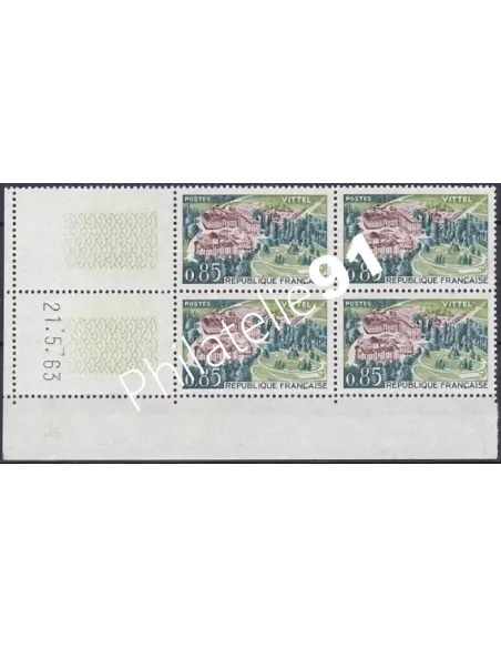 Coin daté sur Timbre n° 1393, Collection timbres France