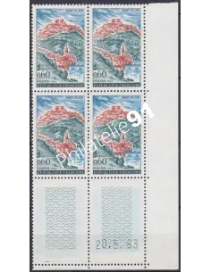 Coin daté sur Timbre n° 1392, Collection timbres France