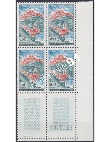 Coin daté sur Timbre n° 1392, Collection timbres France