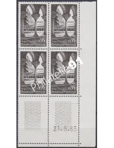 Coin daté sur Timbre n° 1394, Collection timbres France